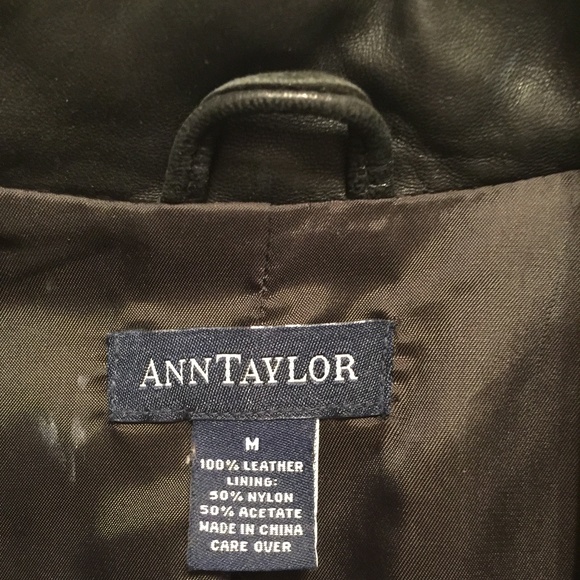 Ann Taylor leather jacket - Picture 2 of 4